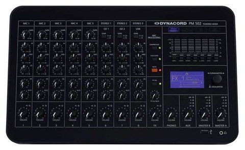 Dynacord PM 502 active mixing console F.01U.297.641 photo